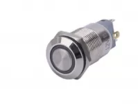 Nút nhấn nhả vỏ kim loại phi 12mm có Led